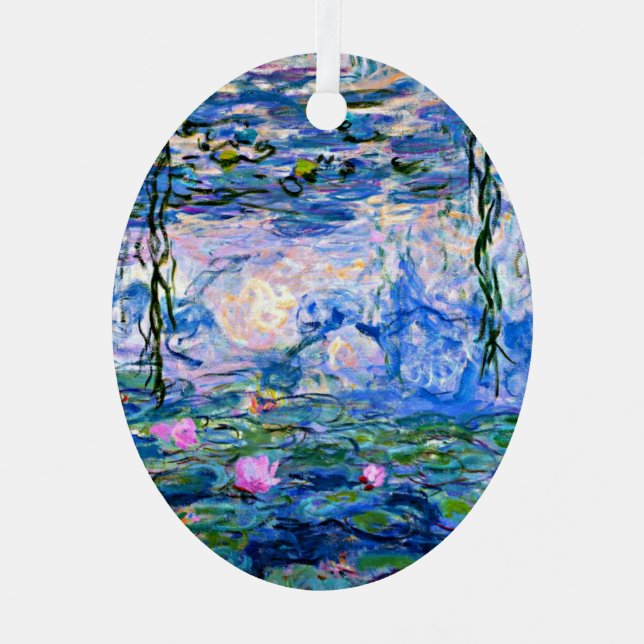 Water Lilies, 1919, by Claude Monet, Metal Tree Decoration (Front)
