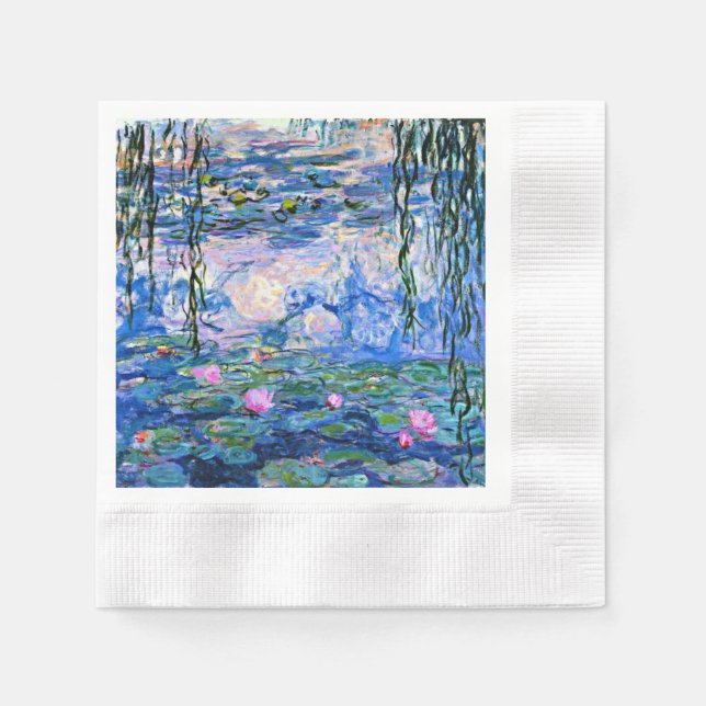 Water Lilies, 1919, by Monet Napkin (Front)