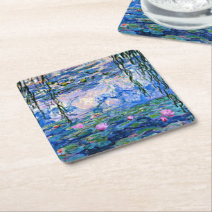 Water Lilies, 1919, by Monet Square Paper Coaster