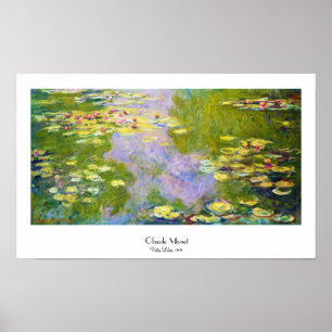 Water Lilies, 1919 Claude Monet Poster