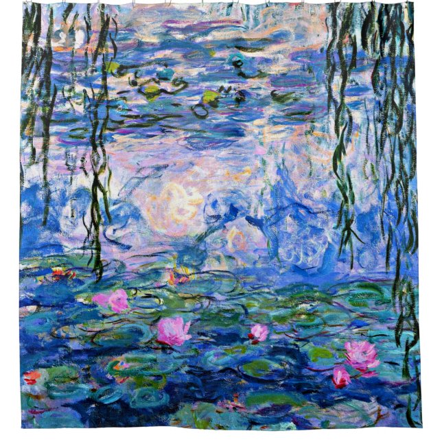 Water Lilies (1919), Claude Monet's famous artwork Shower Curtain (Front)