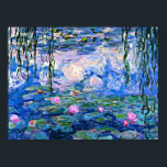 Water Lilies, 1919, painting by Monet Poster<br><div class="desc">Water Lilies,  famous painting by Impressionist artist Oscar-Claude Monet</div>