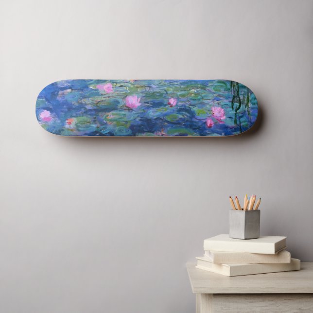 Water Lilies 1 Skateboard (Wall Art (Horz))