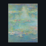 Water Lilies 3 by Claude Monet  Postcard<br><div class="desc">Claude Monet - Masters of Art - Impressionism</div>