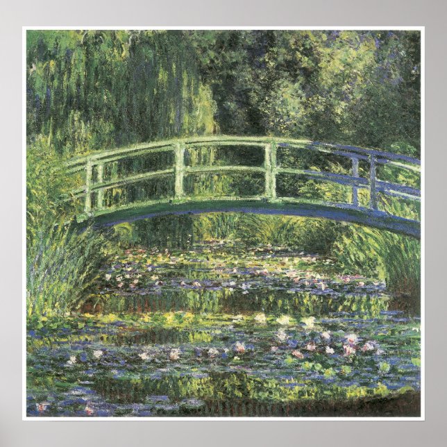 Water Lilies and Japanese Bridge, 1899 Poster (Front)
