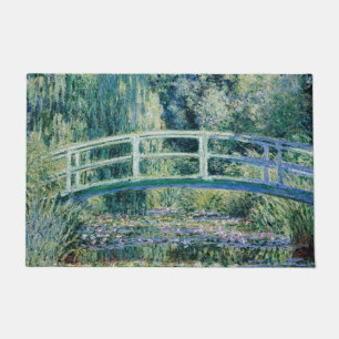 Water Lilies and Japanese Bridge by Monet Doormat