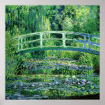 Water Lilies and Japanese Bridge, Claude Monet Poster<br><div class="desc">"Water Lilies and Japanese Bridge" is an oil painting by French Impressionism painter, Claude Monet. Claude Monet was one of the founders of French impressionism painting. This Japanese footbridge was built over his lily pond by 1895. By 1899 he had made the first series of paintings that focused on the...</div>