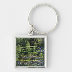 Water Lilies and Japanese Bridge Key Ring