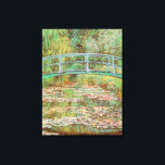 Water Lilies and Japanese Bridge Monet Fine Art Canvas Print<br><div class="desc">Water Lilies and Japanese Bridge is a beautiful scenic flower painting by Impressionist artist,  Claude Monet,  created in 1899. It is one of his first outdoor paintings of his garden water lily pond with the Japanese style footbridge over it.</div>