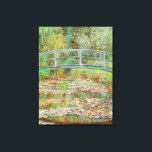 Water Lilies and Japanese Bridge Monet Fine Art Canvas Print<br><div class="desc">Water Lilies and Japanese Bridge is a beautiful scenic flower painting by Impressionist artist,  Claude Monet,  created in 1899. It is one of his first outdoor paintings of his garden water lily pond with the Japanese style footbridge over it.</div>