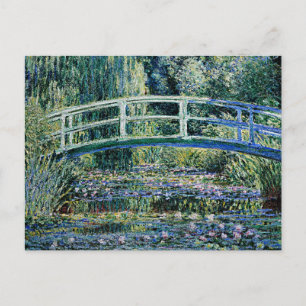 "Water Lilies and Japanese Bridge" Postcard