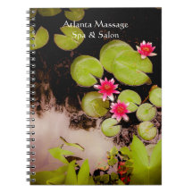 Water lilies and koi pond