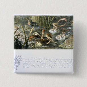 Water-Lilies and Water Fairies, illustration from 15 Cm Square Badge