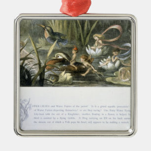 Water-Lilies and Water Fairies, illustration from Metal Tree Decoration