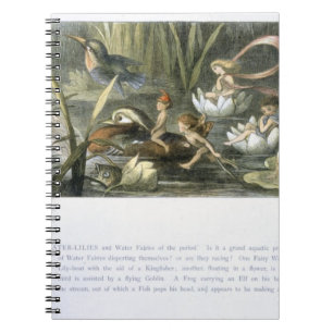 Water-Lilies and Water Fairies, illustration from Notebook