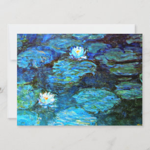 Water Lilies (blue) by Claude Monet, Card