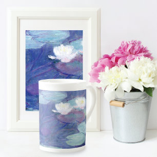 Water Lilies Blue Water Claude Monet Bone China Mug