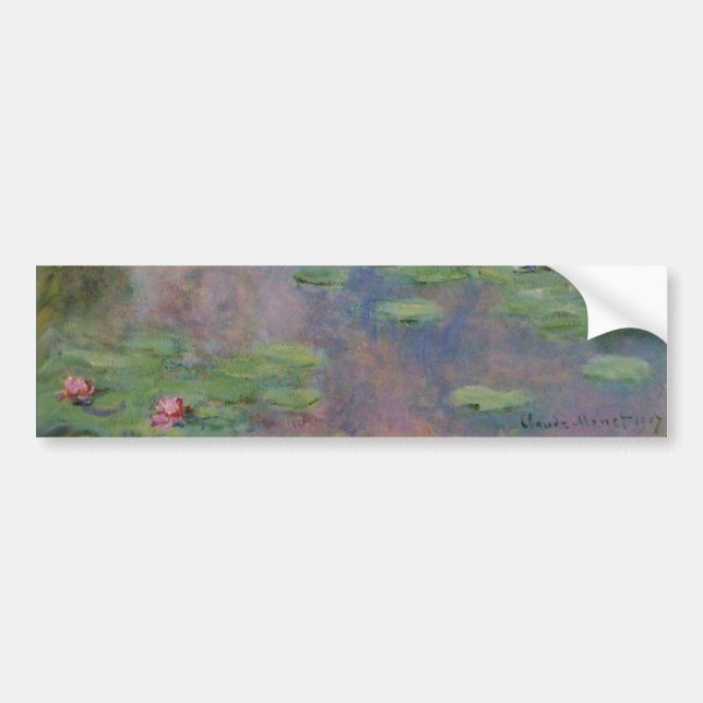 WATER LILIES BUMPER STICKER (Front)
