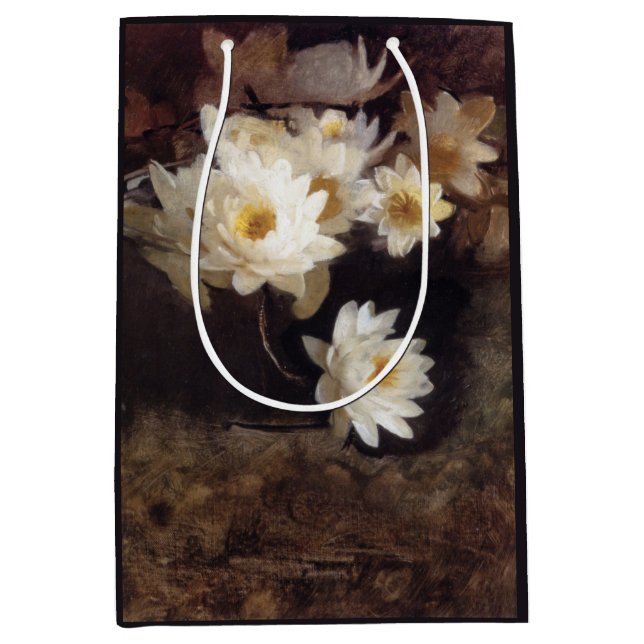 Water Lilies (by Abbott Henderson Thayer) Medium Gift Bag (Front)