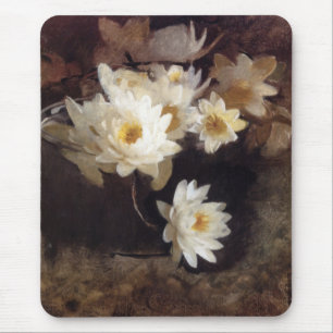 Water Lilies (by Abbott Henderson Thayer) Mouse Mat