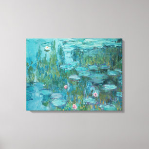 Water Lilies (by Claude Monet, 1915) Canvas Print