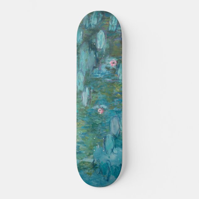 Water Lilies (by Claude Monet, 1915) Skateboard (Front)
