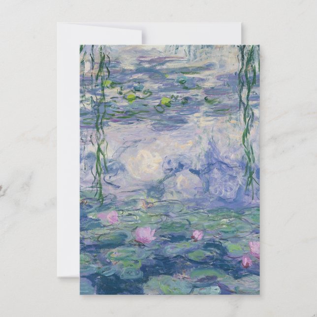 Water Lilies by Claude Monet, 1916 - 1919 Card (Front)