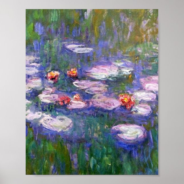 Water Lilies By Claude Monet 1916 Poster (Front)