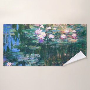 Water Lilies by Claude Monet Bath Towel