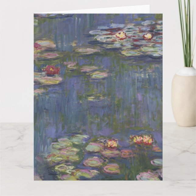 Water Lilies by Claude Monet Card (Front)