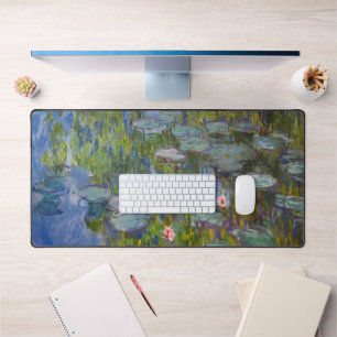 Water Lilies by Claude Monet Classic Impressionist Desk Mat