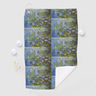 Water Lilies by Claude Monet Classic Impressionist Golf Towel