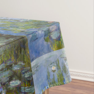 Water Lilies by Claude Monet Classic Impressionist Tablecloth
