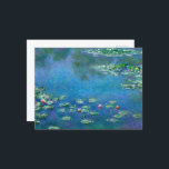 Water Lilies by Claude Monet Holiday Postcard<br><div class="desc">Claude Monet - Water Lilies,  1906.
Oscar-Claude Monet (1840-1926) was a French painter and founder of impressionist painting who is seen as a key precursor to modernism,  especially in his attempts to paint nature as he perceived it.</div>