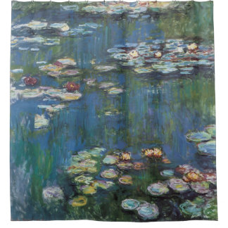Water lilies by Claude Monet,impressionist painter Shower Curtain