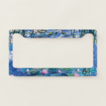 Water Lilies by Claude Monet  Licence Plate Frame<br><div class="desc">Water Lilies by Claude Monet. 
Please visit my store for more interesting design and more colour choice => zazzle.com/iwheels*</div>