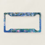 Water Lilies by Claude Monet  Licence Plate Frame<br><div class="desc">Water Lilies by Claude Monet. 
Please visit my store for more interesting design and more colour choice => zazzle.com/iwheels*</div>