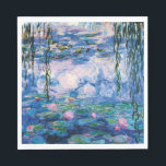 Water Lilies by Claude Monet Napkin<br><div class="desc">Water Lilies by Claude Monet.
Please visit my store for more interesting design and more colour choice. => zazzle.com/iwheels*</div>