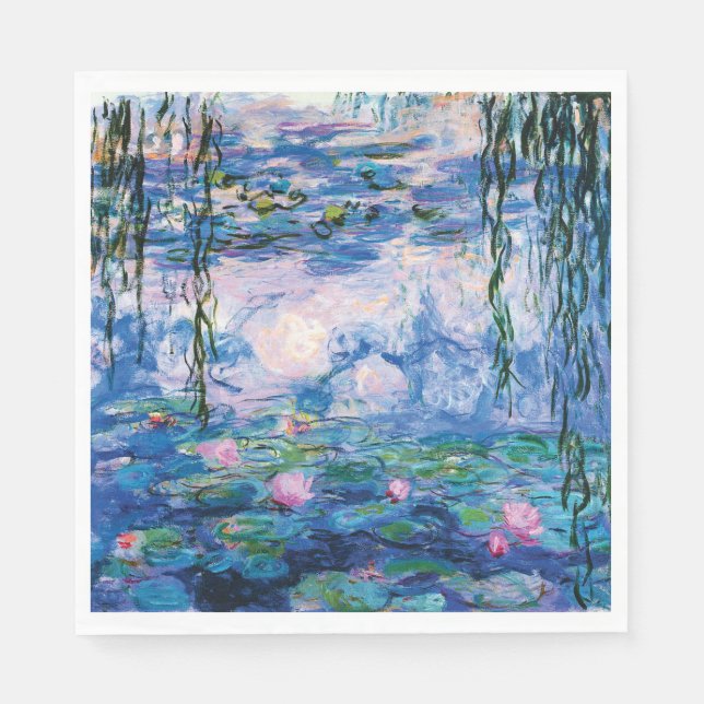 Water Lilies by Claude Monet Napkin (Front)