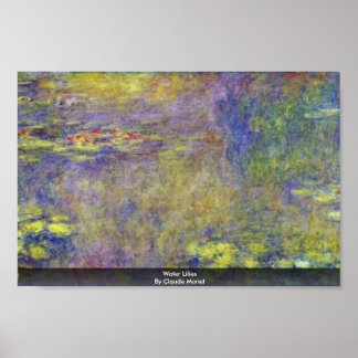 Water Lilies By Claude Monet Poster