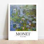 Water Lilies by Claude Monet Poster<br><div class="desc">Transform your space with the captivating "Water Lilies" poster by Claude Monet. This museum-quality print beautifully showcases Monet's iconic masterpiece, featuring vibrant colours and delicate brushstrokes. With its lush floral landscape and play of light, this impressionist artwork is a must-have for art enthusiasts and nature lovers alike. Add a touch...</div>