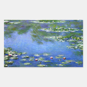 Water Lilies by Claude Monet Rectangular Sticker
