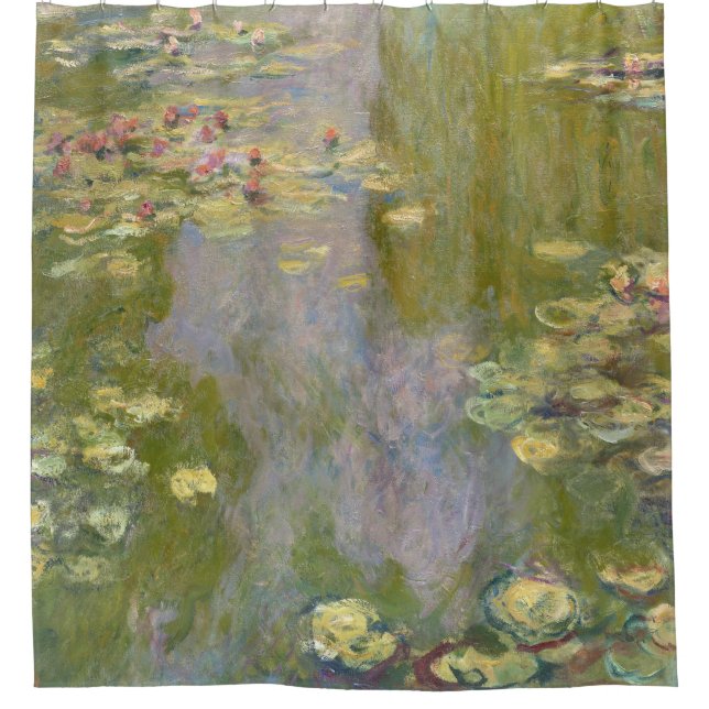Water Lilies by Claude Monet Shower Curtain (Front)
