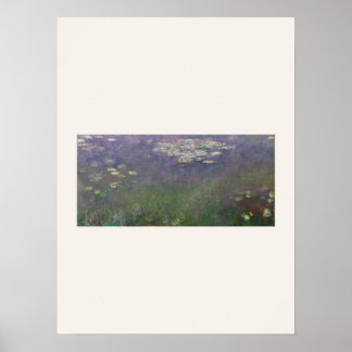 Water Lilies by Monet - Impressionist Art Poster
