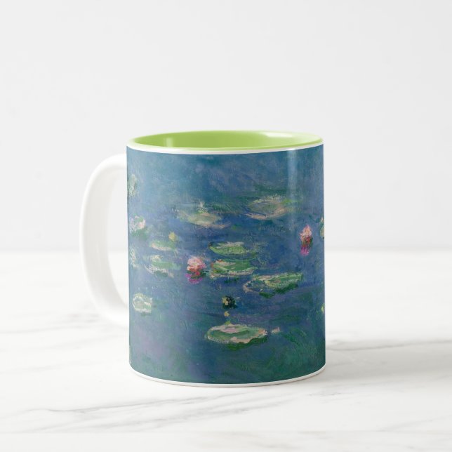 Water Lilies – by Monet Two-Tone Coffee Mug (Front Left)