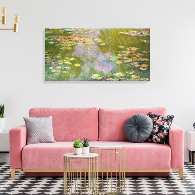 Water Lilies | Claude Monet | Canvas Print (Insitu(LivingRoom))