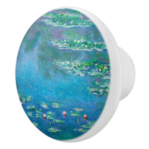 Water Lilies, Claude Monet Ceramic Knob