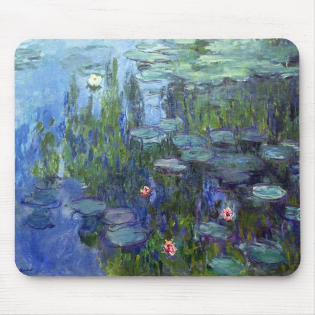 Water Lilies, Claude Monet Mouse Mat (Front)
