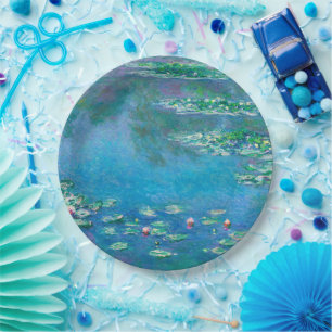 Water Lilies, Claude Monet Paper Plate