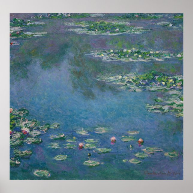 Water Lilies - Claude Monet Poster (Front)